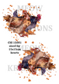 Watercolour Hens Heart Design Decoupage Rice Paper – CHI 15001