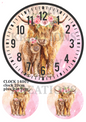 Highland Cow Clock Face Decoupage Rice Paper - CLOCK 14001