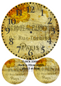 Vintage Paris Clock Face Decoupage Rice Paper – CLOCK 23001