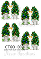 Gonk Christmas Tree Decoupage Rice Paper - CTGO 1002