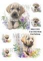 Labrador Puppy Decoupage Rice Paper - DGA 1101