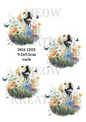 Labrador & Flowers Decoupage Rice Paper - DGA 1202