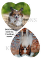 Papillon Dog Hearts Decoupage Rice Paper - DGA 3401