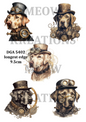 Steampunk Labrador Decoupage Rice Paper - DGA 5402