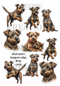 Border Terrier Watercolour Collection Decoupage Rice Paper - DGA 6601