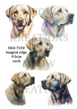 Labrador Decoupage Rice Paper - DGA 7102