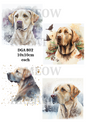Labrador Decoupage Rice Paper - DGA 802