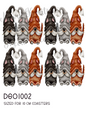 Dog Gonks Trio Decoupage Rice Paper - DGO 1002