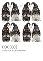 Dog Gonks Couples Decoupage Rice Paper - DGO 3002