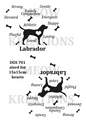 Labrador Characteristics Decoupage Rice Paper - DGS 701