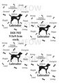 Labrador Characteristics Decoupage Rice Paper - DGS 702