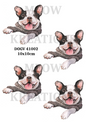 French Bulldog in Jumper Decoupage Rice Paper - DOGV 41002