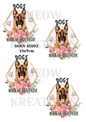 German Shepherd Love Quote Decoupage Rice Paper - DOGV 45002