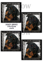 Rottweiler Portraits Decoupage Rice Paper - DOGV 48002