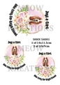 Basset Hound Roses & Quote Decoupage Rice Paper - DOGV 54001