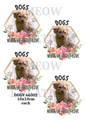 Cockapoo Love Quote Floral Decoupage Rice Paper - DOGV 66002