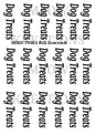Dog Treats Labels Decoupage Rice Paper - DOGV 79001
