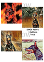 Doberman Dog Portraits Decoupage Rice Paper - DOGV 96001
