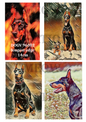 Doberman Dog Portraits Decoupage Rice Paper - DOGV 96002