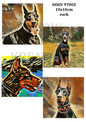 Doberman Decoupage Rice Paper - DOGV 97002