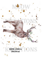 Watercolour Stag Decoupage Rice Paper - DEER 14001a