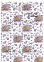 Fawn Asleep in Flowers Decoupage Rice Paper - DEER 17001