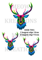 Stag Decoupage Rice Paper - DEER 7001