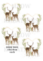 Stag, Does & Fawn Decoupage Rice Paper - DEER 9002