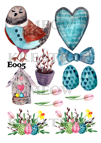 Decoupage Rice Paper – E 005