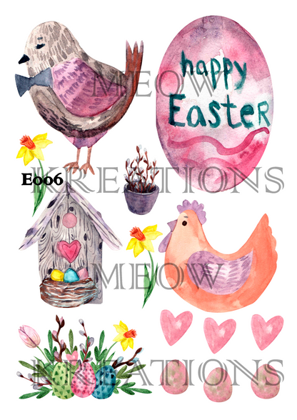 Decoupage Rice Paper – E 006