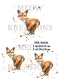 Watercolour Red Fox Decoupage Rice Paper – FOX 34001