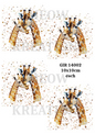 Watercolour Giraffe Pair Decoupage Rice Paper –GIR 14002