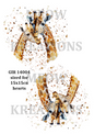 Watercolour Giraffe Pair Decoupage Rice Paper –GIR 14004