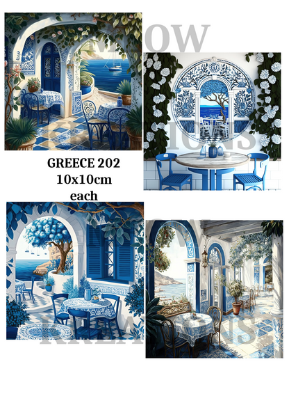 Decoupage Rice Paper – GREECE 202