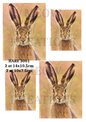 Hare Decoupage Rice Paper - HARE 3001