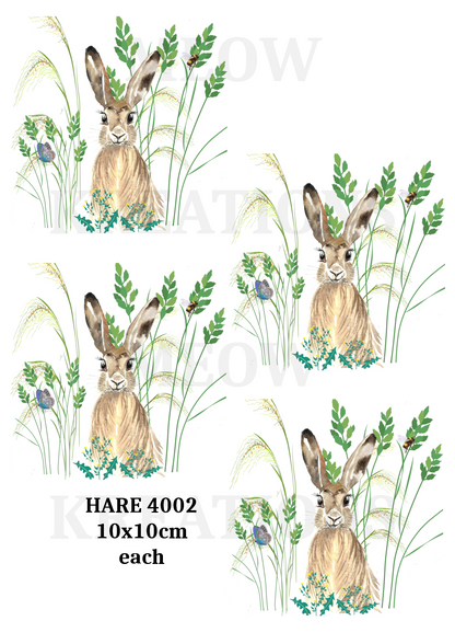 Hare Decoupage Rice Paper - HARE 4002