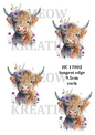 Highland Cow Decoupage Rice Paper - HC 17002