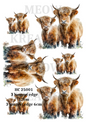 Highland Cow Decoupage Rice Paper - HC 25001