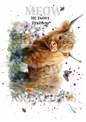 Highland Cow in Flowers Decoupage Rice Paper - HC 26001