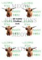 Highland Cow Funny Decoupage Rice Paper - HC 41002