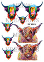 Highland Cow Decoupage Rice Paper - HC 6001