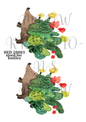 Cactus Hedgehog Decoupage Rice Paper - HED 20003