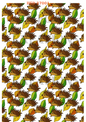 Hedgehogs & Autumn Leaves Decoupage Rice Paper - HED 27001