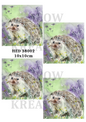 Hedgehog in Wildflower Meadow Decoupage Rice Paper - HED 38002