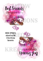 Best Friends Hedgehogs Decoupage Rice Paper - HED 39001