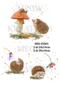 Hedegehog Woodland Decoupage Rice Paper - HED 45001