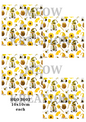 Gonk Honey Bee & Sunflower Decoupage Rice Paper - HGO 3002