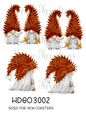 Hedgehog Gonks Decoupage Rice Paper - HDGO 3002
