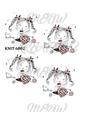 Decoupage Rice Paper - KNIT 6002