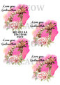 Giraffe Grandmother & Baby Decoupage Rice Paper - MD 001AA